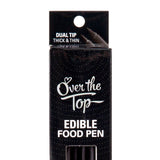 Over The Top Edible Food Pen Set of 2 in Black - Image 02