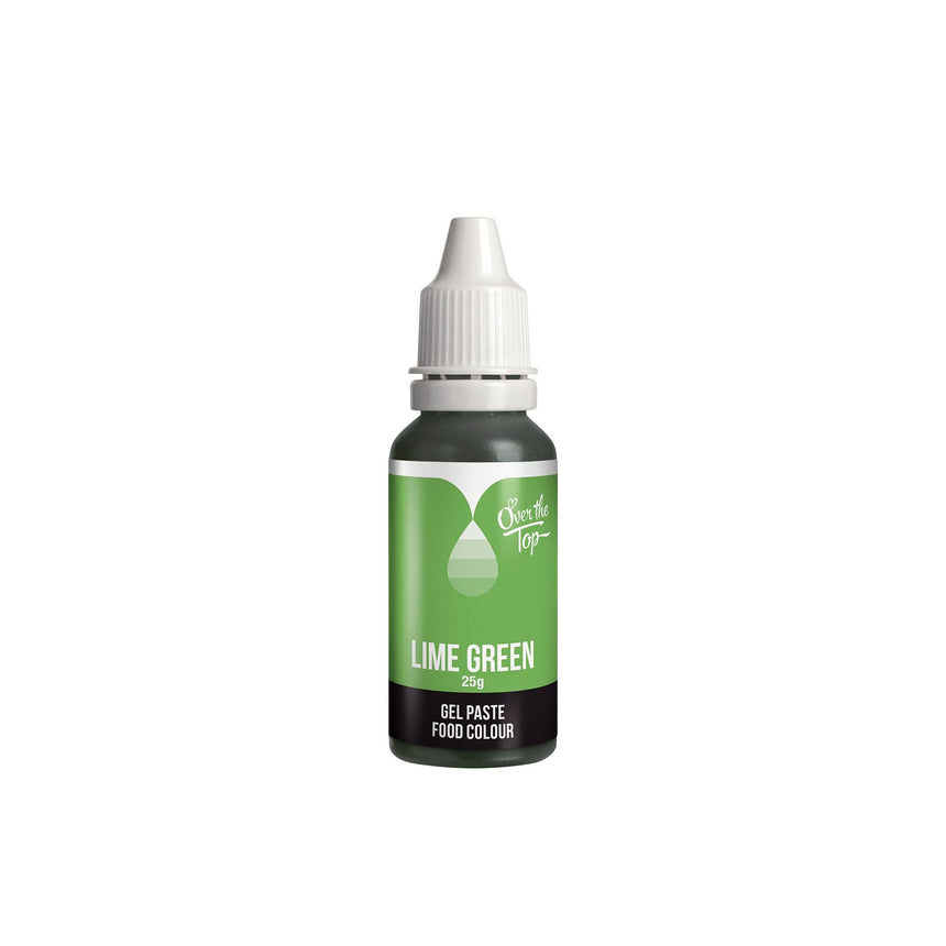 Over the Top Gel Food Colour 25ml Lime Green - Image 01