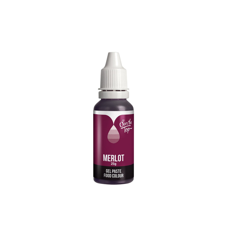 Over the Top Gel Food Colour 25ml Merlot - Image 01