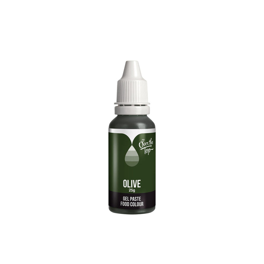 Over the Top Gel Food Colour 25ml Olive - Image 01