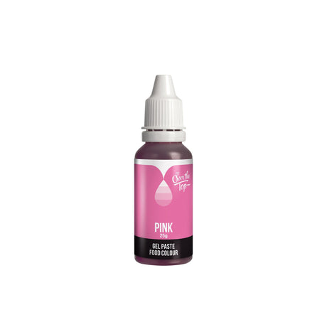 Over the Top Gel Food Colour 25ml in Pink - Image 01