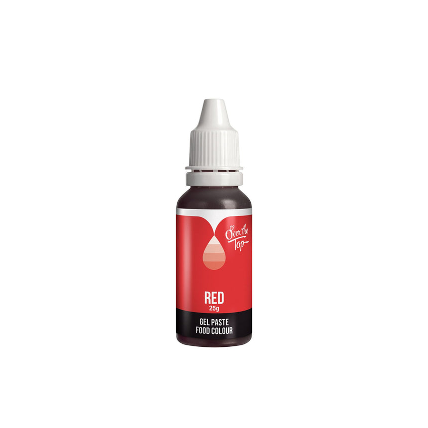 Over the Top Gel Food Colour 25ml in Red - Image 01