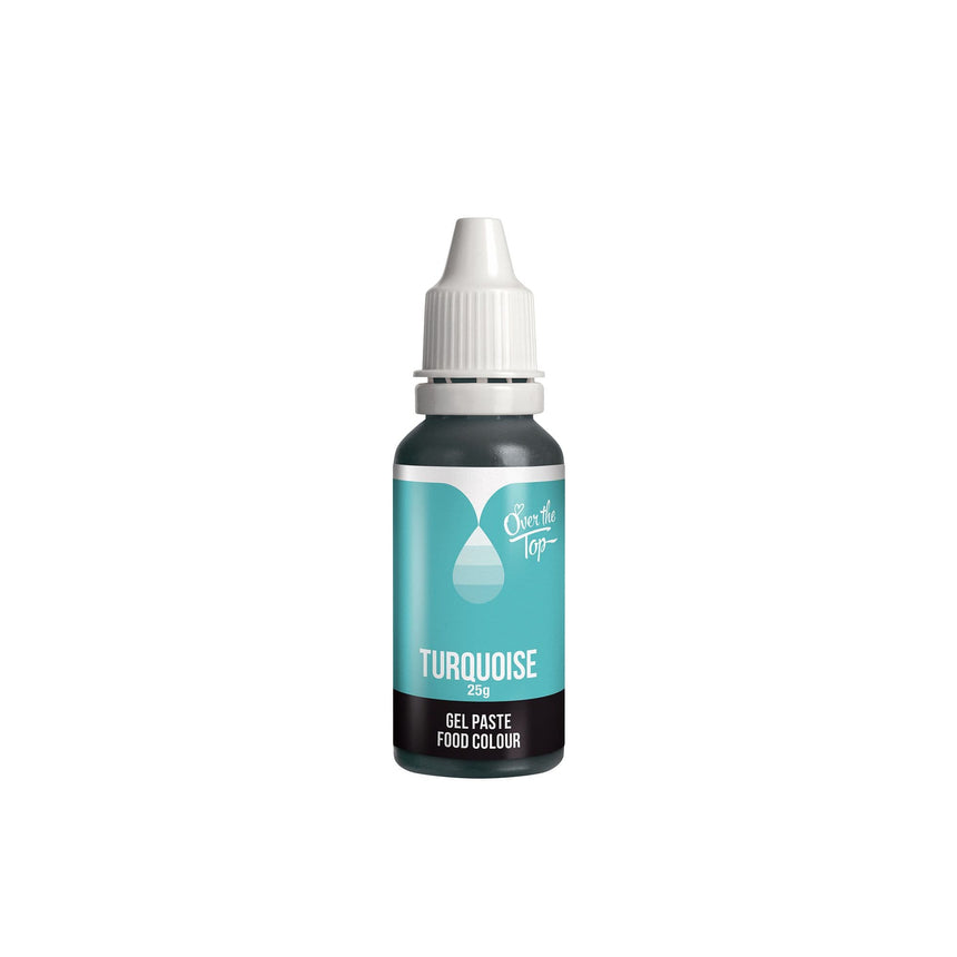 Over the Top Gel Food Colour 25ml Turquoise - Image 01