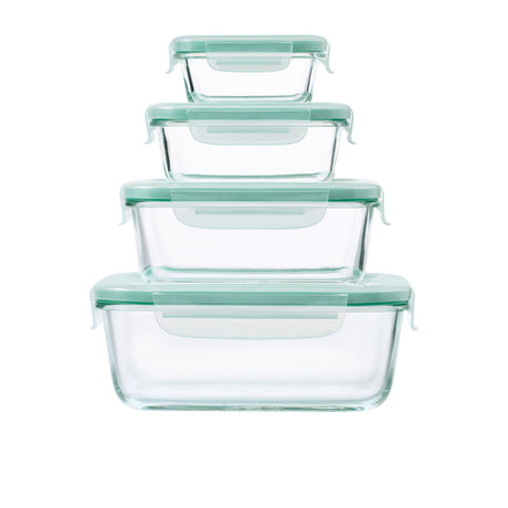 OXO Good Grips 4-Piece Smart Seal Glass Rectangular Container Set - Image 01