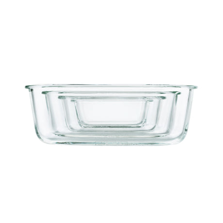 OXO Good Grips 4-Piece Smart Seal Glass Rectangular Container Set - Image 02