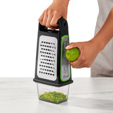 OXO Good Grips Etched Box Grater with Removeable Zester - Image 04