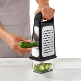 OXO Good Grips Etched Box Grater with Removeable Zester - Image 05