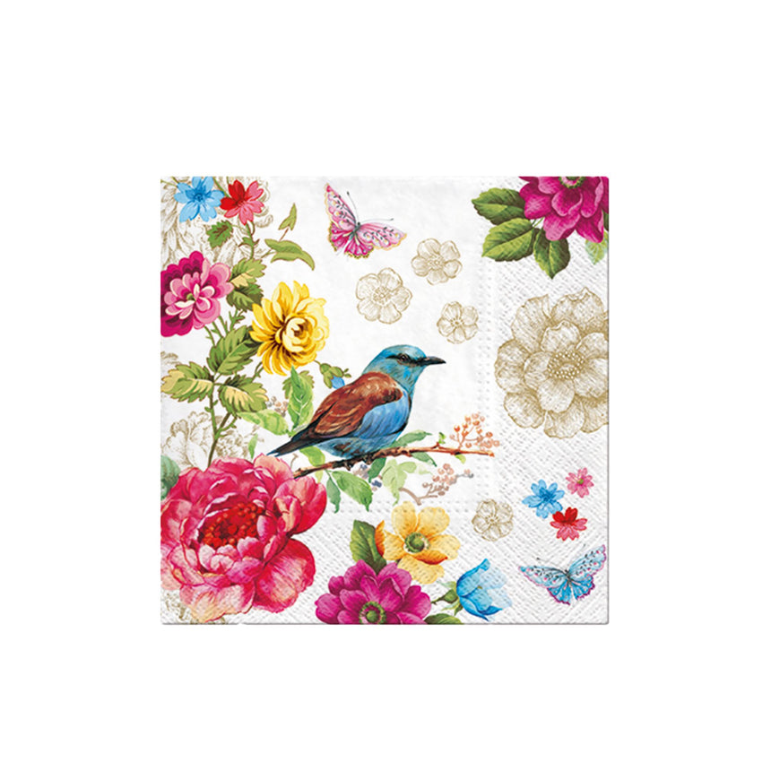 PAW Everyday 3ply Paper Napkin 20 Pack Bird of Paradise - Image 01