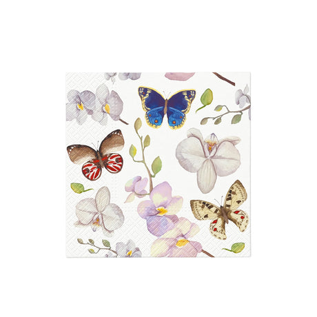 PAW Everyday 3ply Paper Napkin 20pk Orchidea Butterfly - Image 01