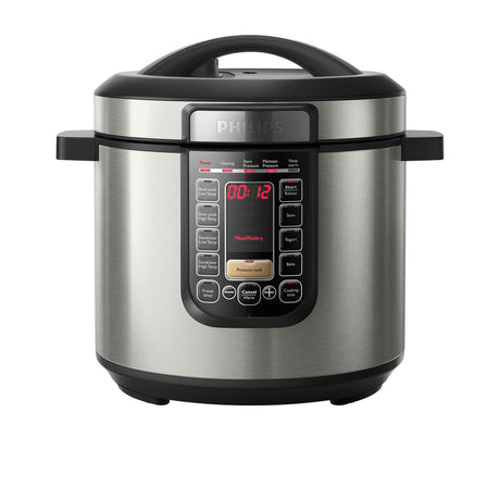 Philips Viva All-in-One Multicooker 6 Litre Metal Silver - Image 01