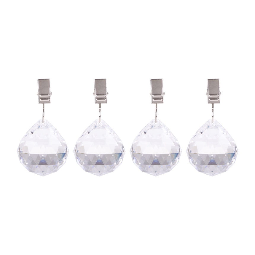 Pizzazz Acrylic Crystal Tablecloth Weights 4 Pack - Image 02