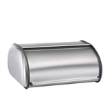 Polder Deluxe Bread Bin 43x28x18cm Brushed Nickel - Image 01