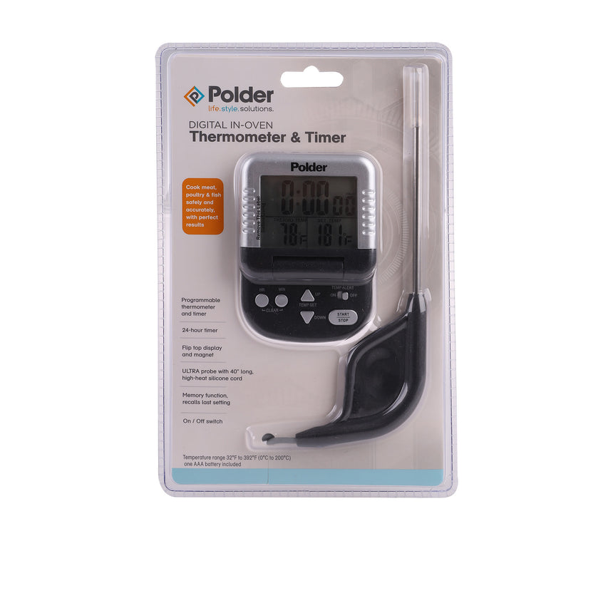 Polder Digital In Oven Thermometer and Timer - Image 02