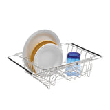 Polder Stainless Steel Expandable In-Sink Dish Rack 35cm - Image 01