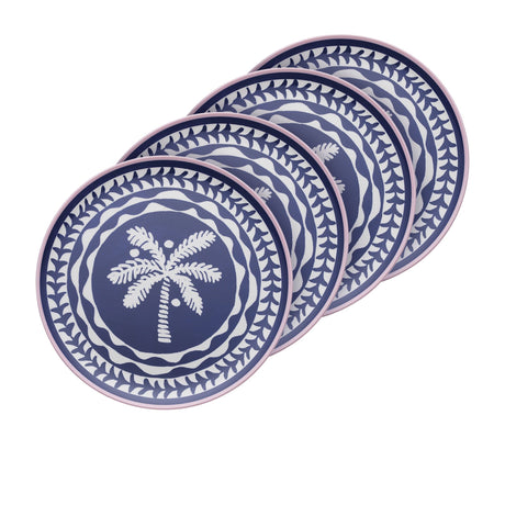 Porto Bahama Dinner Plate Set of 4 Blue - Image 01