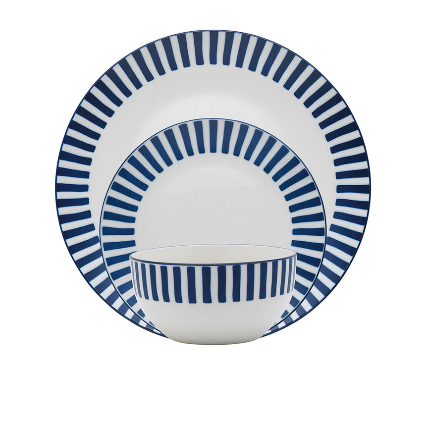 Porto Lido Dinner Set 12 Piece in Blue and in White - Image 01