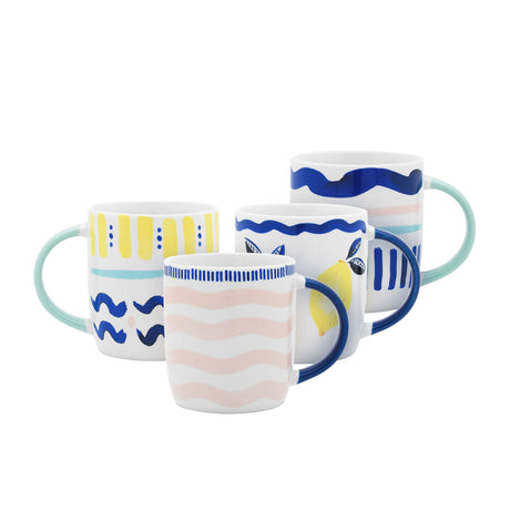 Porto Riviera Mug 300ml Set of 4 - Image 01