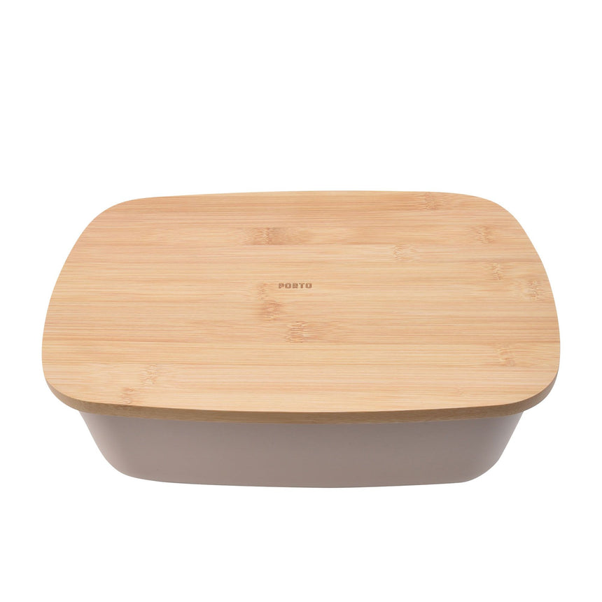 Porto Zest Bread Bin with Bamboo Lid - Image 01