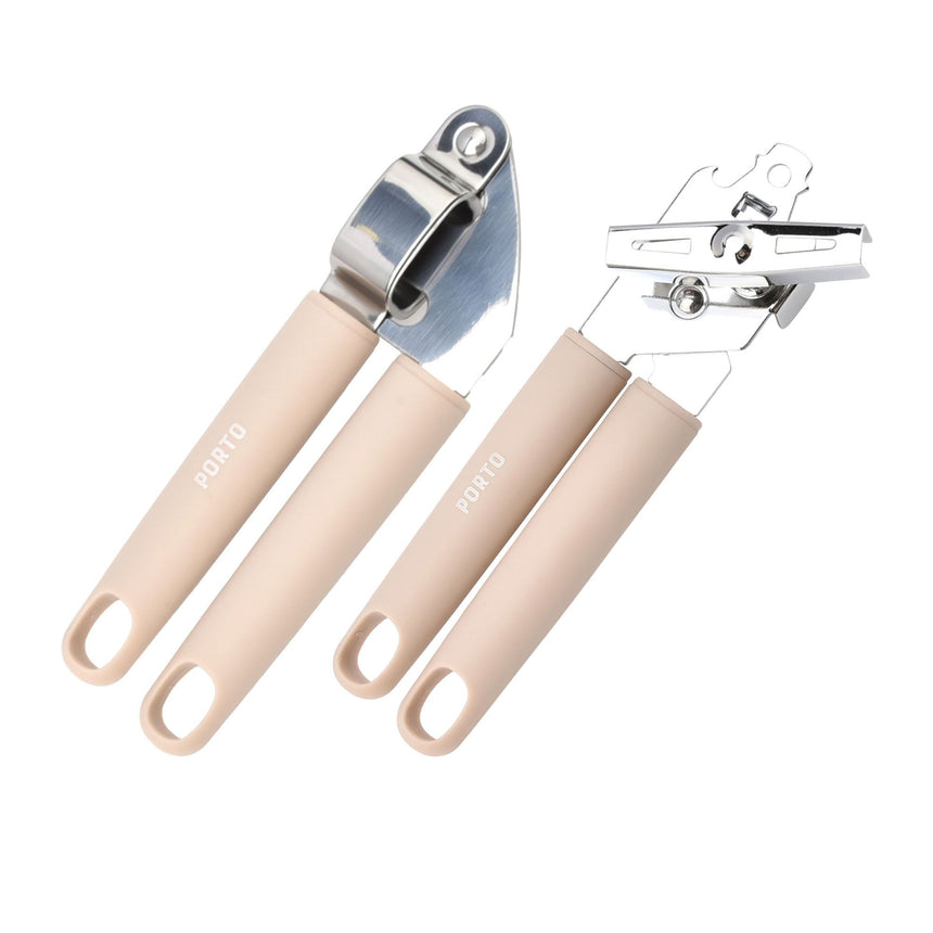 Porto Zest Garlic Press and Can Opener Set 2pc - Image 01