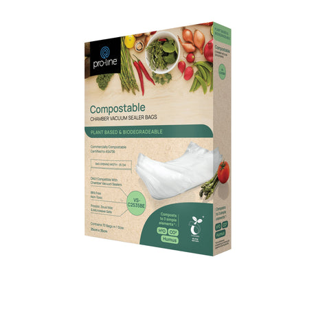 Pro-line Compostable Chamber Bags 25x35cm Pack of 70 - Image 01