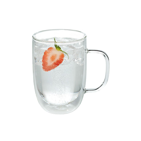 Pyrex Double Wall Glass Mug Twin Pack 350ml - Image 02