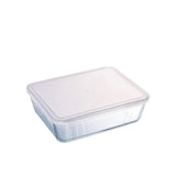 Pyrex Cook & Freeze Rectangular Glass Storage 2.6L White - Image 01