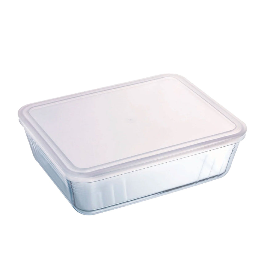 Pyrex Cook & Freeze Rectangular Glass Storage 4L White - Image 01