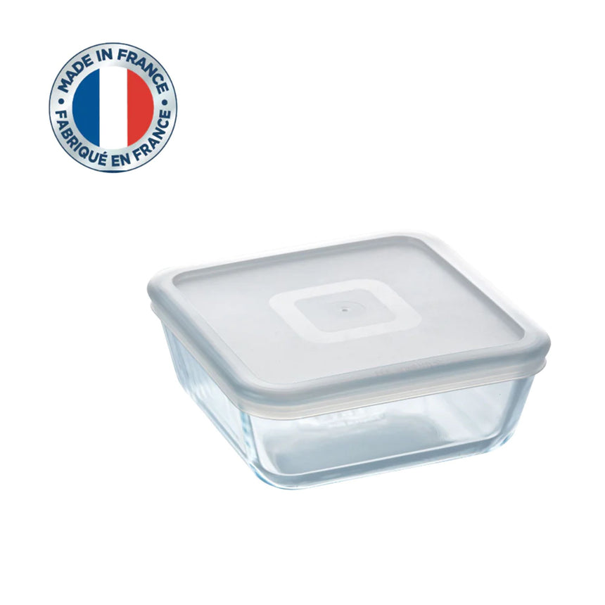 Pyrex Cook & Freeze Square Glass Storage 800ml White - Image 05