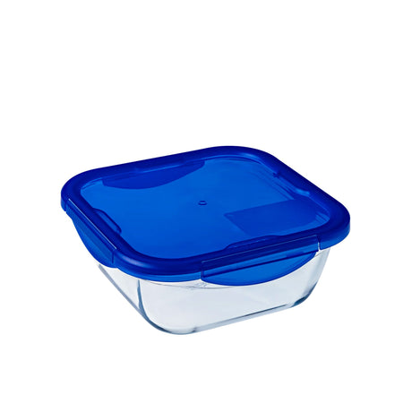 Pyrex Cook & Go Square Glass Storage 2L Blue - Image 01