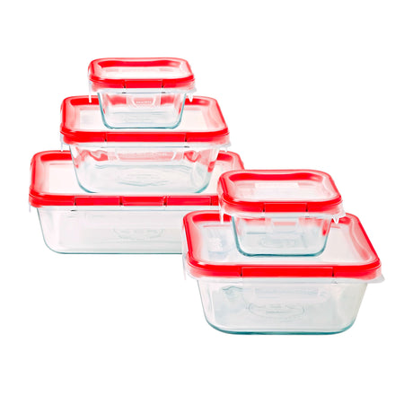 Pyrex Freshlock Glass Container Storage Set - Image 01