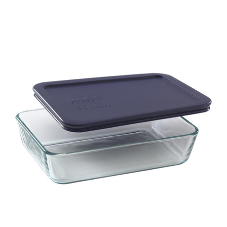 Pyrex Storage Rectangle with in Blue Lid 750ml - Image 01