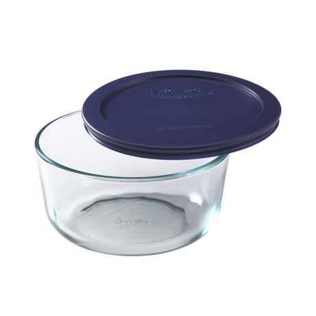 Pyrex Storage Round with in Blue Lid 950ml - Image 01