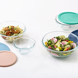 Pyrex Smart Essentials Mixing Bowl Set of 4 in Pastel Lids - Image 05