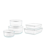 Pyrex Ultimate Container with Glass Lid Set of 10 in White - Image 01