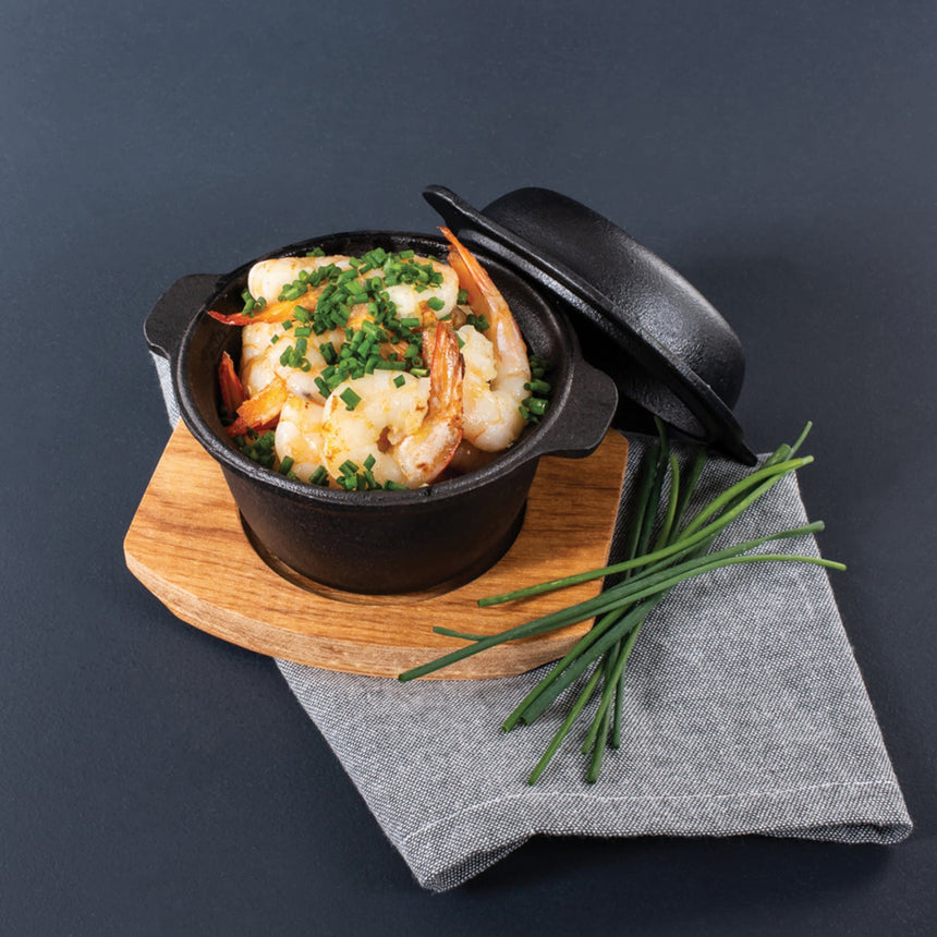 Pyrolux Pyrocast Garlic Pot with Maple Tray - Image 02