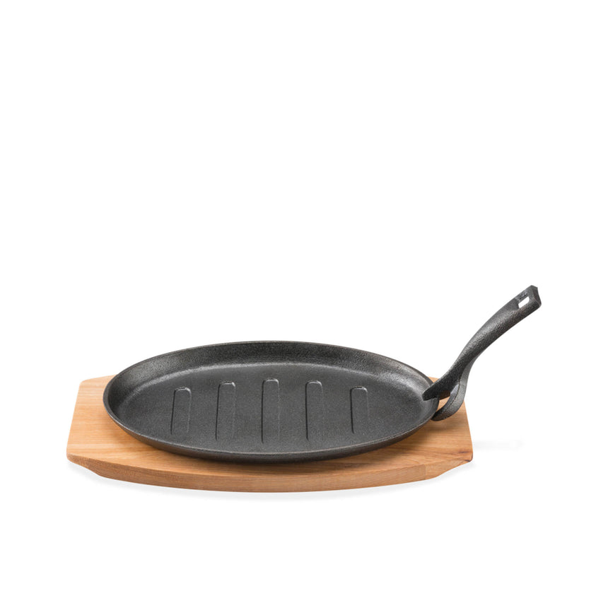 Pyrolux Pyrocast Oval Sizzle Plate with Tray - Image 01