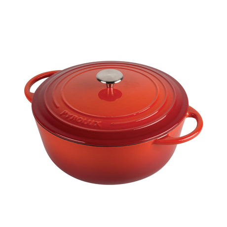 Pyrolux Pyrochef Casserole 28cm 6 Litre Chilli in Red - Image 01