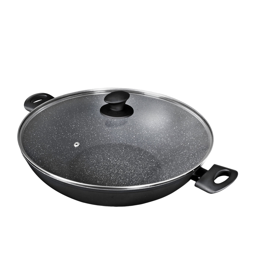 Pyrolux Pyrostone Wok with Lid 36cm - Image 01