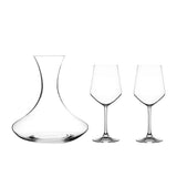 RCR Crystal Aria Invino Decanter and Wine Glass Set 3pc - Image 01