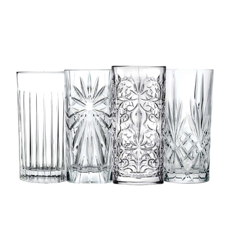 RCR Cristalleria Mixology Trend Longdrink Tumblers 440ml Set of 4 - Image 01