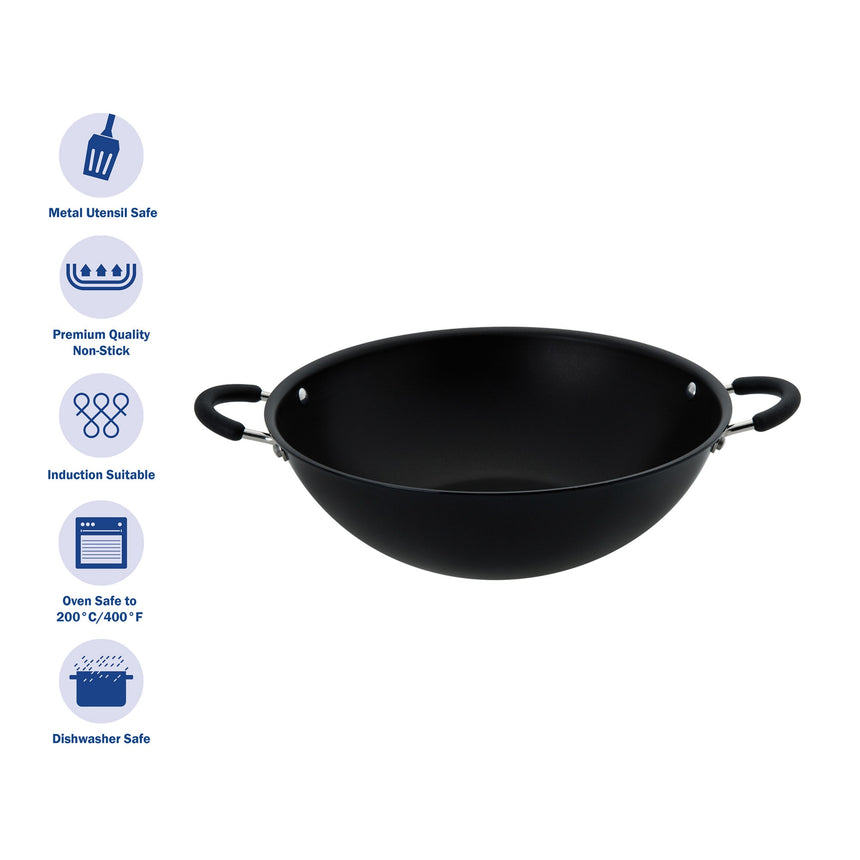 Raco Contemporary Non-Stick Open Wok 36cm - Image 04