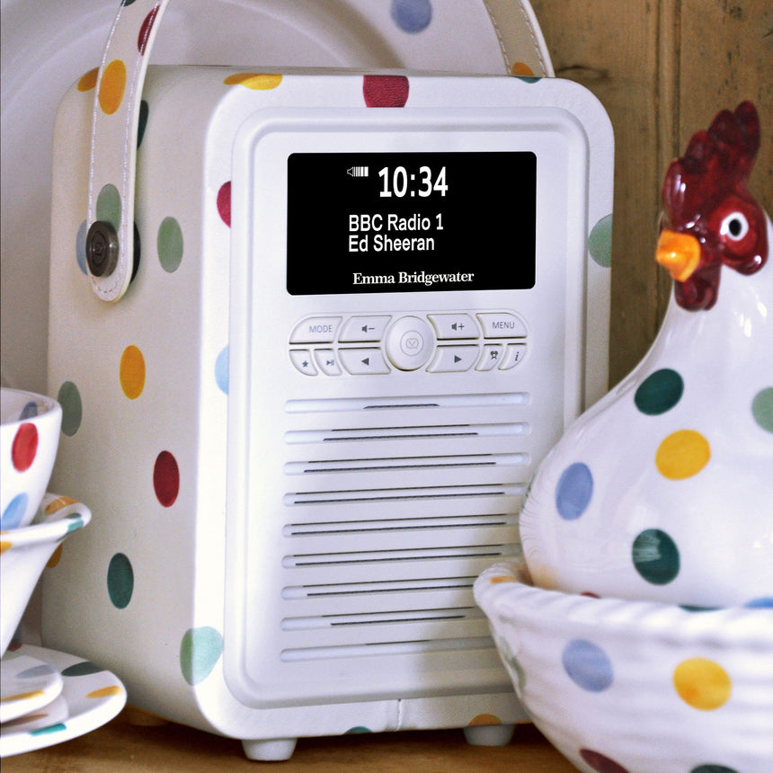 VQ Retro Mini DAB+ Digital Radio Emma Bridgewater Polka Dot - Image 02