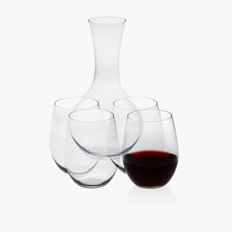 Riedel 'O' Cabernet / Merlot 4pc Set With Decanter - Image 01