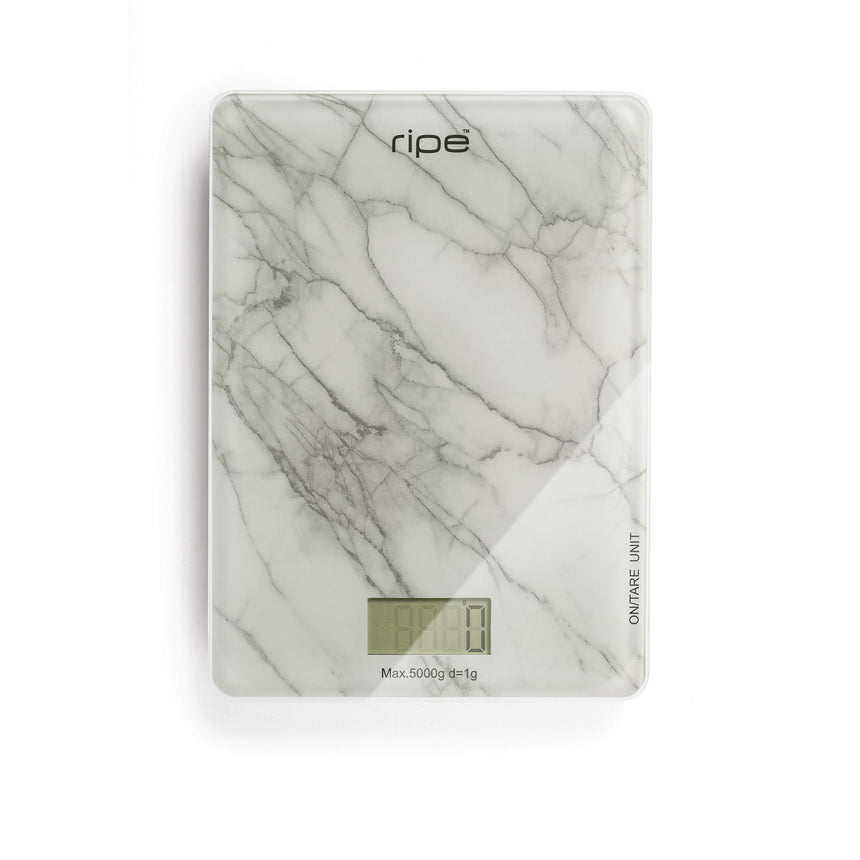 Ripe Digital Kitchen Scale 5kg in White Marble - Image 02