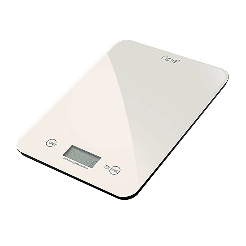 Ripe Reflection Glass Kitchen Scale 10kg Almond - Image 01