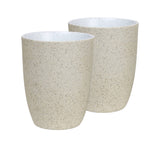 Robert Gordon Granite Latte 330ml Set of 2 in White Granite - Image 01