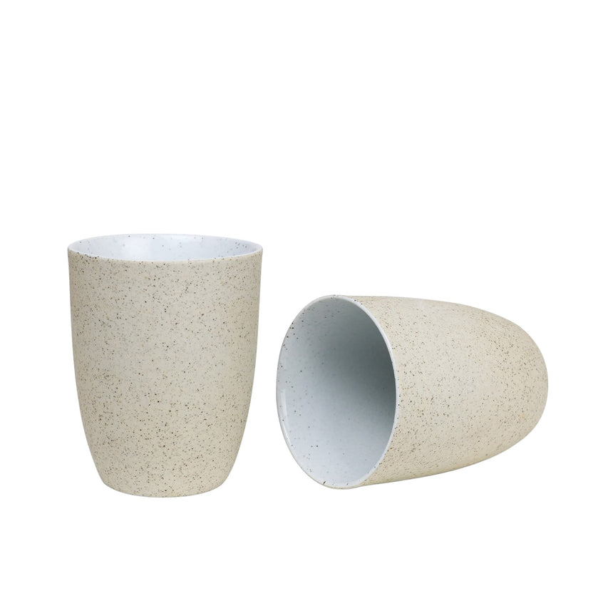 Robert Gordon Granite Latte 330ml Set of 2 in White Granite - Image 03