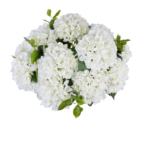 Rogue Garden Hydrangea Mix in Dahlia Bowl White - Image 02