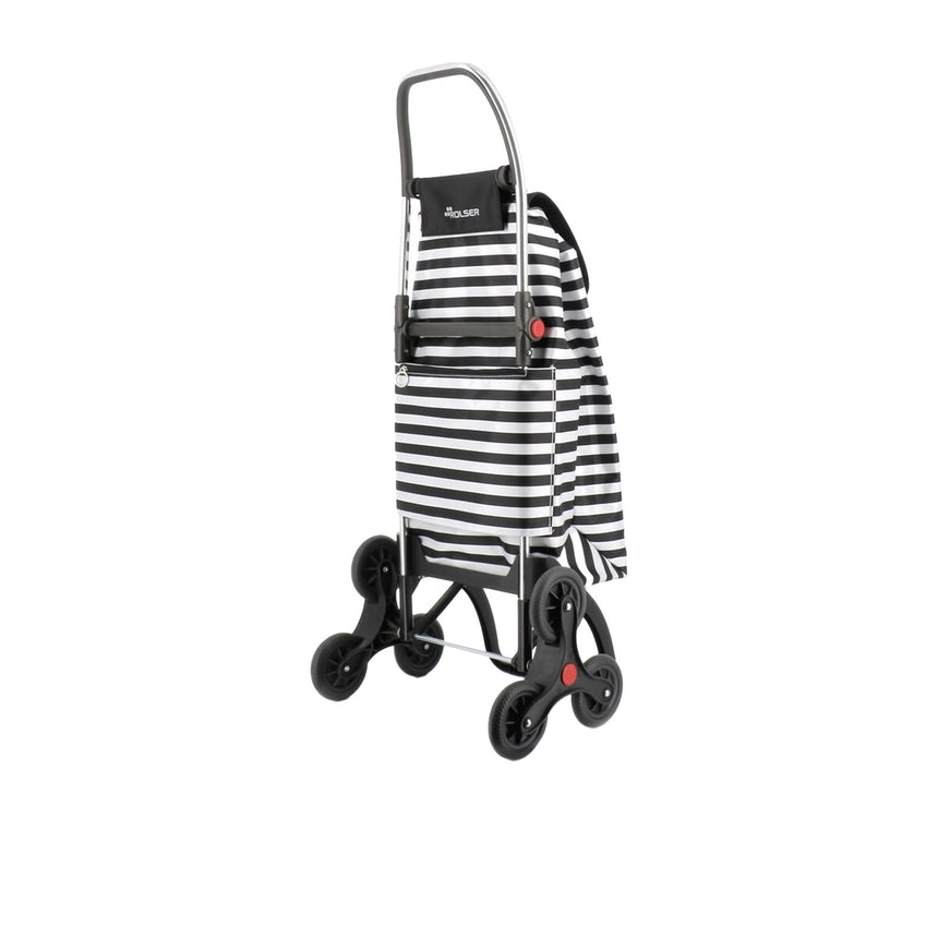 Rolser I-Max Marina 6 Wheel Shopping Trolley Black and White - Image 04