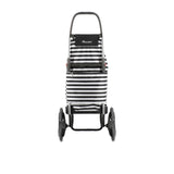 Rolser I-Max Marina 6 Wheel Shopping Trolley Black and White - Image 05